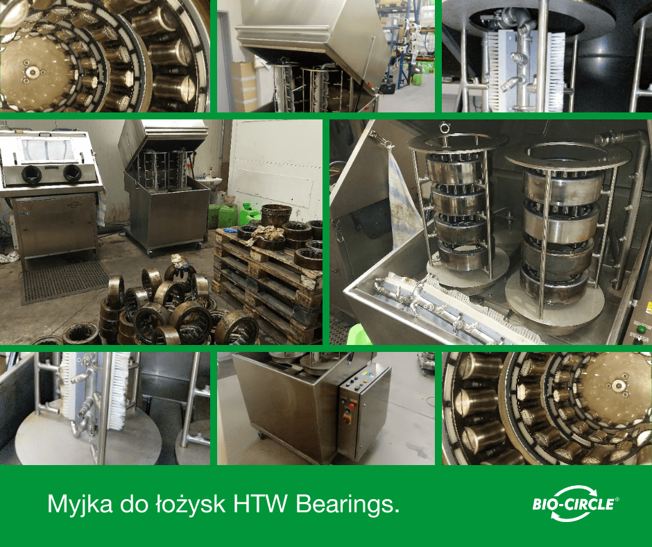 Bezkonkuencyjna myjka do łożysk kolejowych: HTW Bearings od Bio-Circle. 